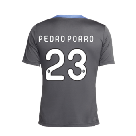 2024-2025 Tottenham Dri-Fit Strike Training Shirt (Dark Grey) (Pedro Porro 23)