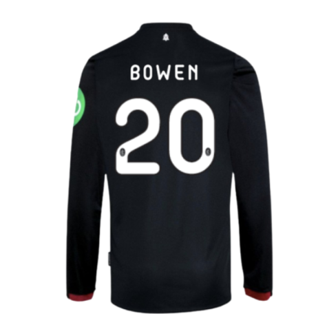 2024-2025 West Ham Long Sleeve Away Shirt (Kids) (Bowen 20)