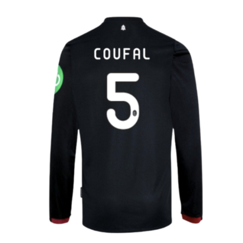2024-2025 West Ham Long Sleeve Away Shirt (Kids) (Coufal 5)