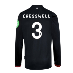 2024-2025 West Ham Long Sleeve Away Shirt (Kids) (Cresswell 3)