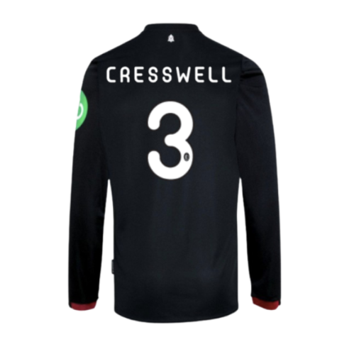 2024-2025 West Ham Long Sleeve Away Shirt (Kids) (Cresswell 3)