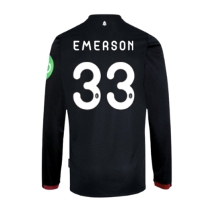 2024-2025 West Ham Long Sleeve Away Shirt (Kids) (Emerson 33)