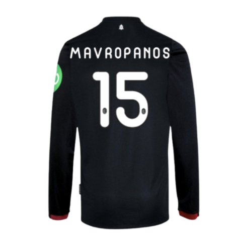 2024-2025 West Ham Long Sleeve Away Shirt (Kids) (Mavropanos 15)