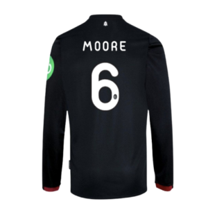 2024-2025 West Ham Long Sleeve Away Shirt (Kids) (Moore 6)