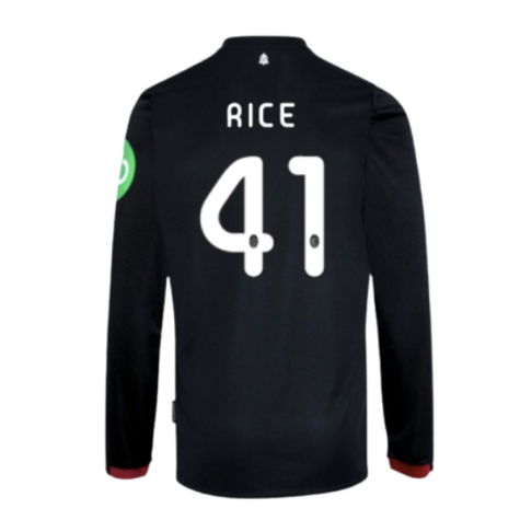 2024-2025 West Ham Long Sleeve Away Shirt (Kids) (Rice 41)