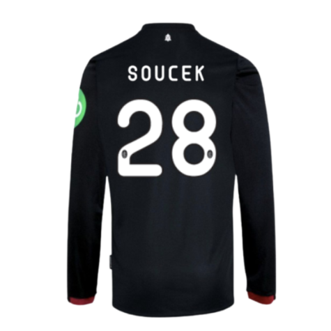 2024-2025 West Ham Long Sleeve Away Shirt (Kids) (Soucek 28)