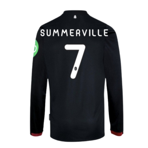 2024-2025 West Ham Long Sleeve Away Shirt (Kids) (Summerville 7)