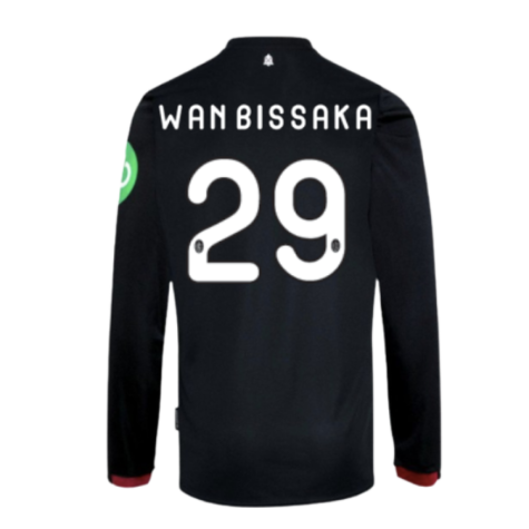 2024-2025 West Ham Long Sleeve Away Shirt (Kids) (Wan Bissaka 29)