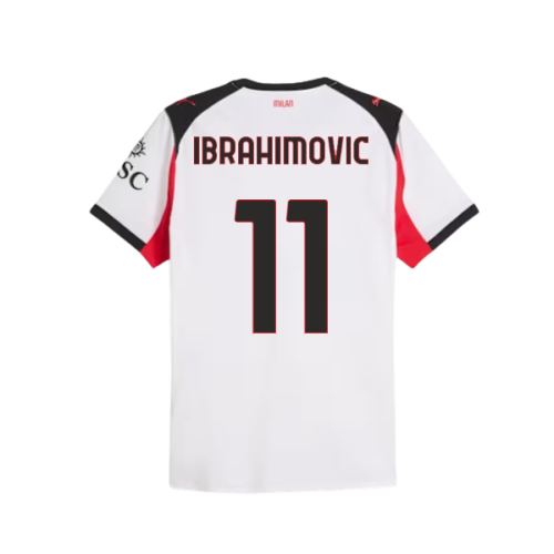 2025-2026 AC Milan Authentic Away Shirt (Ibrahimovic 11)