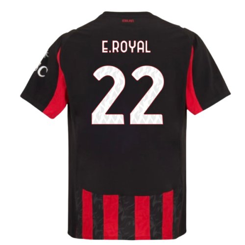 2025-2026 AC Milan Authentic Home Shirt (E.Royal 22)