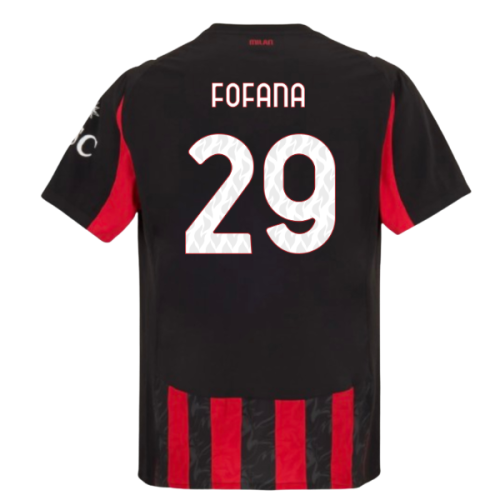 2025-2026 AC Milan Authentic Home Shirt (Fofana 29)
