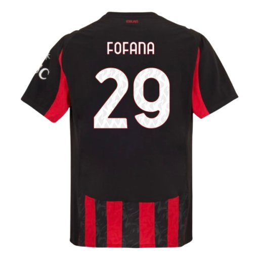2025-2026 AC Milan Authentic Home Shirt (Fofana 29)