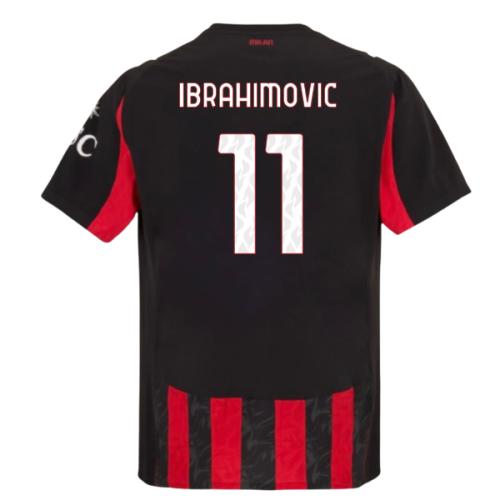 2025-2026 AC Milan Authentic Home Shirt (Ibrahimovic 11)