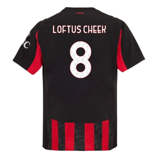 2025-2026 AC Milan Authentic Home Shirt (Loftus Cheek 8)