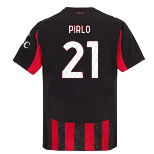 2025-2026 AC Milan Authentic Home Shirt (Pirlo 21)