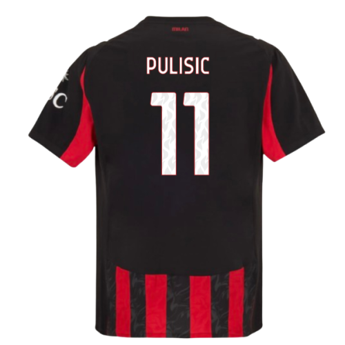 2025-2026 AC Milan Authentic Home Shirt (Pulisic 11)