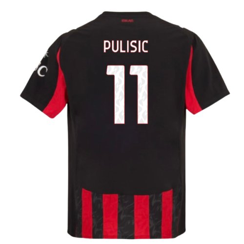 2025-2026 AC Milan Authentic Home Shirt (Pulisic 11)
