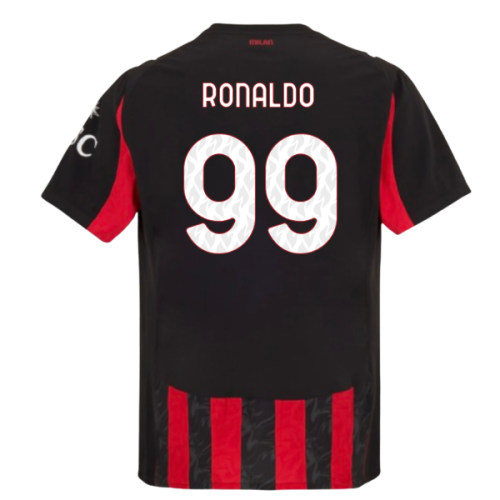 2025-2026 AC Milan Authentic Home Shirt (Ronaldo 99)