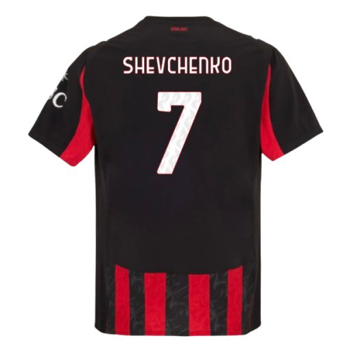 2025-2026 AC Milan Authentic Home Shirt (Shevchenko 7)