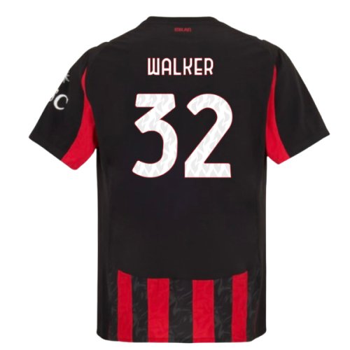 2025-2026 AC Milan Authentic Home Shirt (Walker 32)