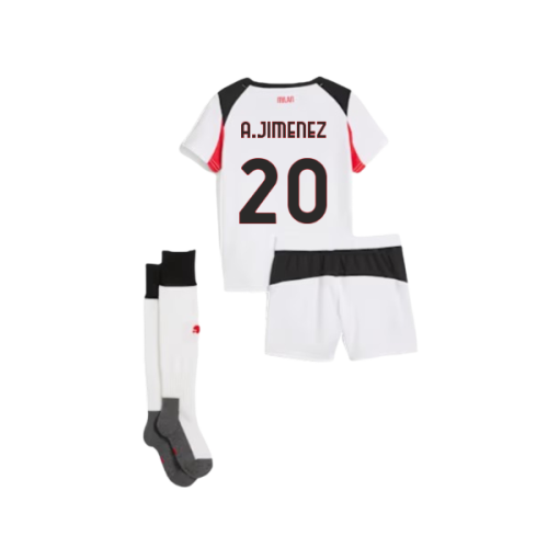 2025-2026 AC Milan Away Mini Kit (A.Jimenez 20)