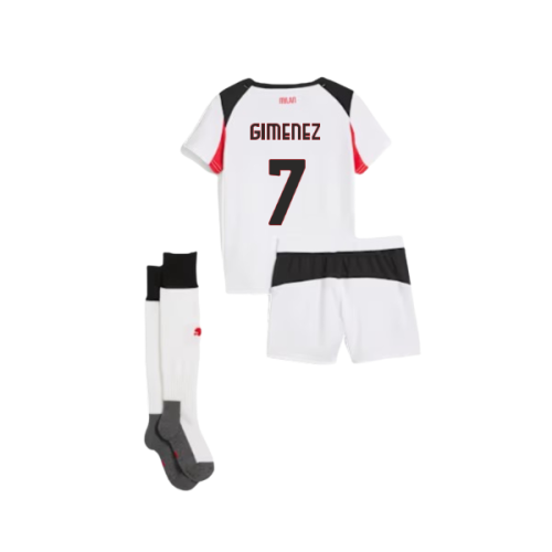 2025-2026 AC Milan Away Mini Kit (Gimenez 7)