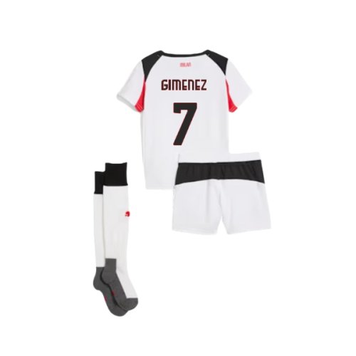 2025-2026 AC Milan Away Mini Kit (Gimenez 7)