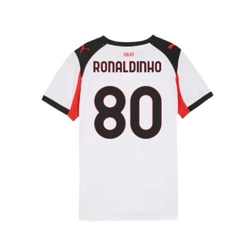 2025-2026 AC Milan Away Shirt (Kids) (Ronaldinho 80)