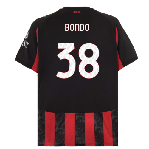 2025-2026 AC Milan Home Shirt (Bondo 38)