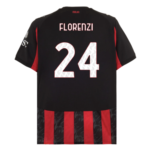 2025-2026 AC Milan Home Shirt (Florenzi 24)