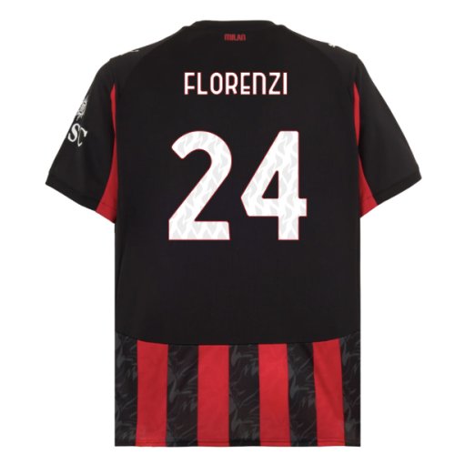 2025-2026 AC Milan Home Shirt (Florenzi 24)