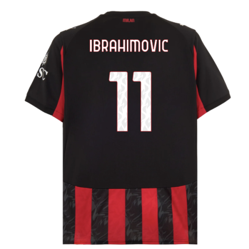 2025-2026 AC Milan Home Shirt (Ibrahimovic 11)