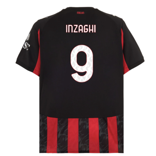 2025-2026 AC Milan Home Shirt (Inzaghi 9)