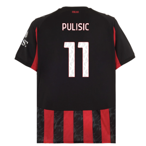 2025-2026 AC Milan Home Shirt (Pulisic 11)