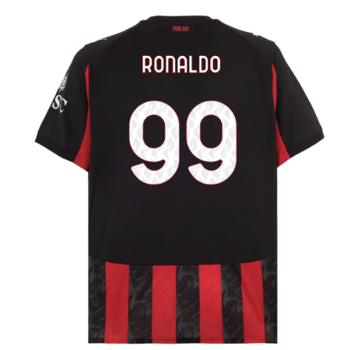 2025-2026 AC Milan Home Shirt (Ronaldo 99)