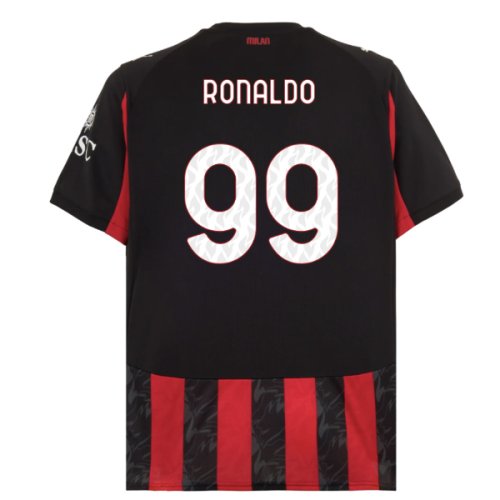 2025-2026 AC Milan Home Shirt (Ronaldo 99)