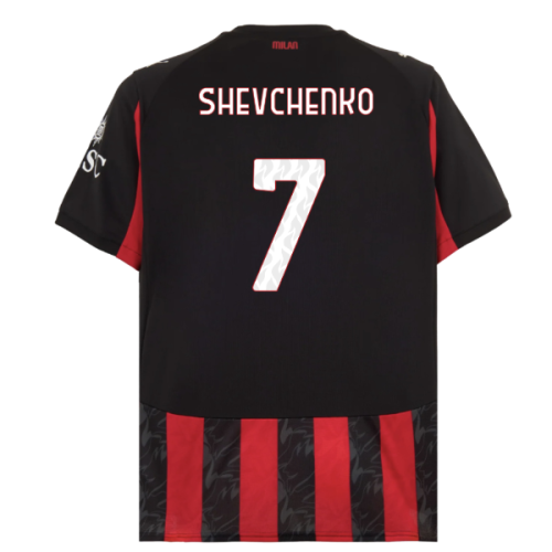 2025-2026 AC Milan Home Shirt (Shevchenko 7)