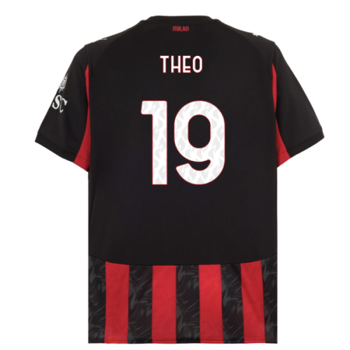 2025-2026 AC Milan Home Shirt (Theo 19)