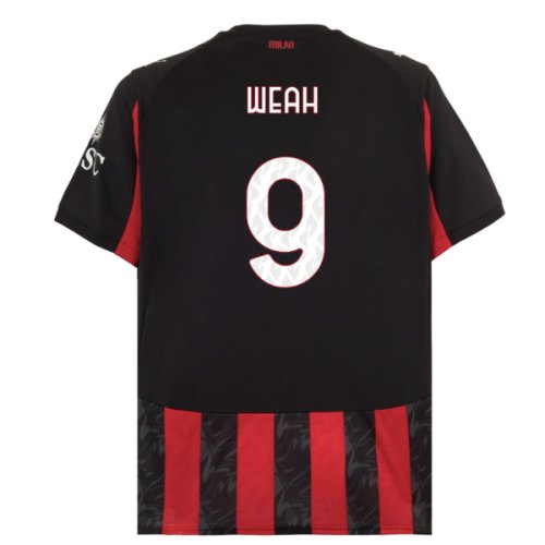 2025-2026 AC Milan Home Shirt (Weah 9)