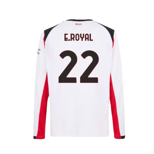 2025-2026 AC Milan Long Sleeve Away Shirt (E.Royal 22)