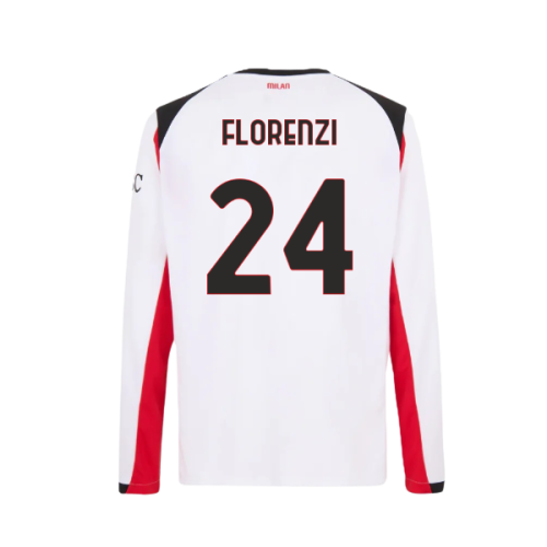 2025-2026 AC Milan Long Sleeve Away Shirt (Florenzi 24)