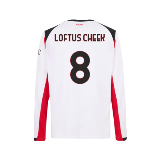 2025-2026 AC Milan Long Sleeve Away Shirt (Loftus Cheek 8)