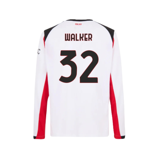 2025-2026 AC Milan Long Sleeve Away Shirt (Walker 32)