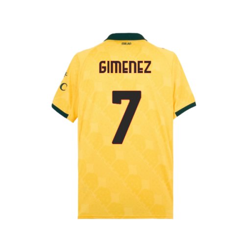 2025-2026 AC Milan Third Shirt (Gimenez 7)