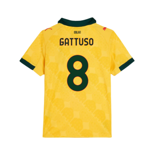 2025-2026 AC Milan Third Shirt (Kids) (Gattuso 8)