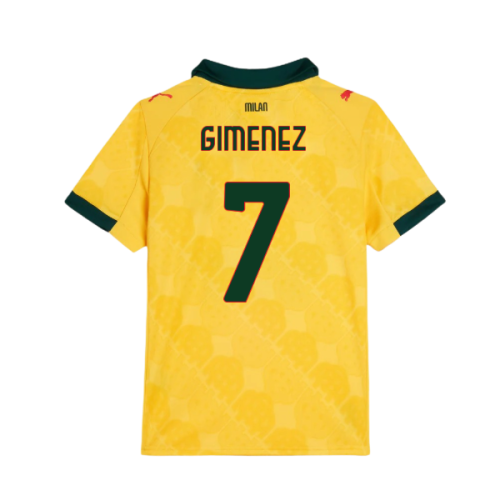 2025-2026 AC Milan Third Shirt (Kids) (Gimenez 7)