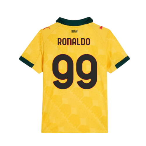 2025-2026 AC Milan Third Shirt (Kids) (Ronaldo 99)