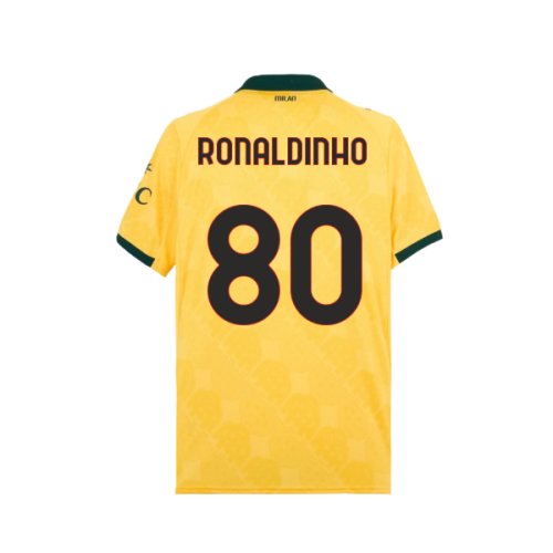 2025-2026 AC Milan Third Shirt (Ronaldinho 80)