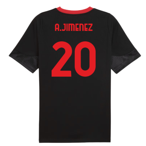 2025-2026 AC Milan Training Jersey (Black) (A.Jimenez 20)