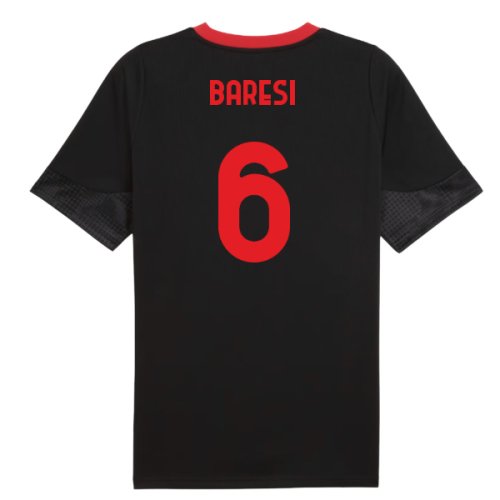 2025-2026 AC Milan Training Jersey (Black) (Baresi 6)